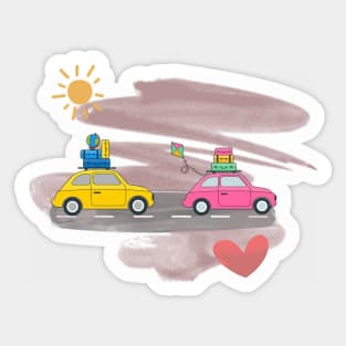 Travel cars Sticker